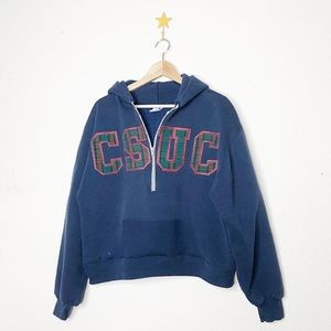 CSUC | 📖 Custom Quarter Zip Cropped Sweatshirt